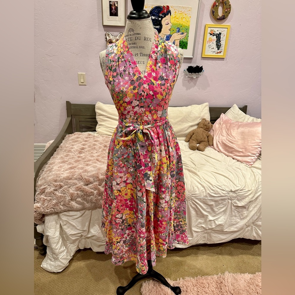 ♠️ kate spade floral midi dress size 2